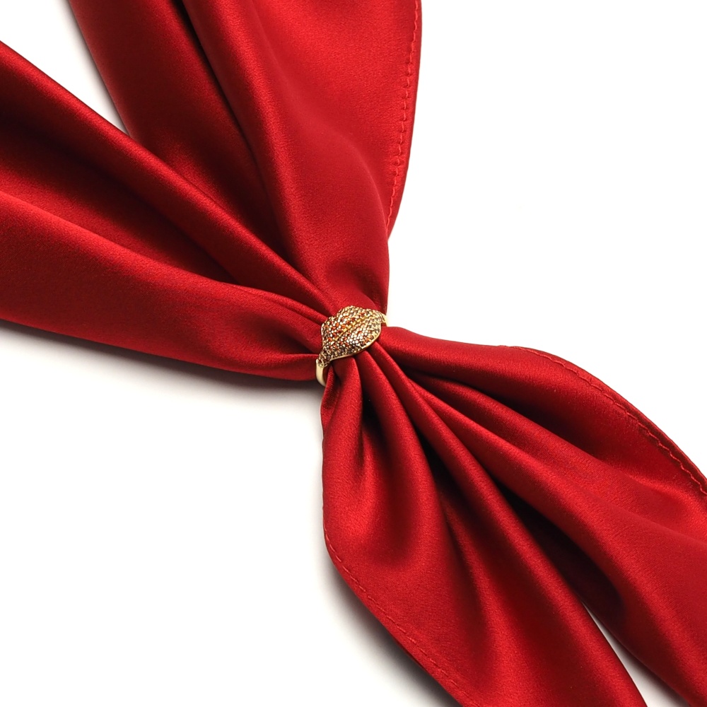 AA-089 Apaszetka - bi�uteria do szala, klamra do apaszki, pier�cionek usta